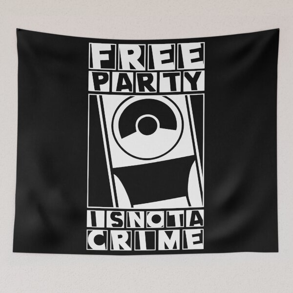 Item preview, 23NN021 - Tekno 23 free party is not a crime designed and sold by tekno23.