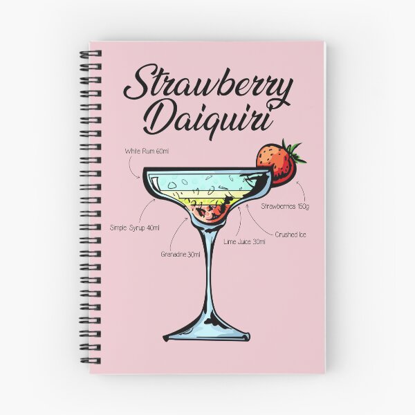 Item preview, Strawberry Daiquiri Recipe designed and sold by HuckleberryArts.