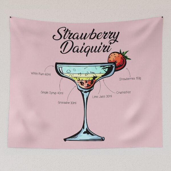 Item preview, Strawberry Daiquiri Recipe designed and sold by HuckleberryArts.