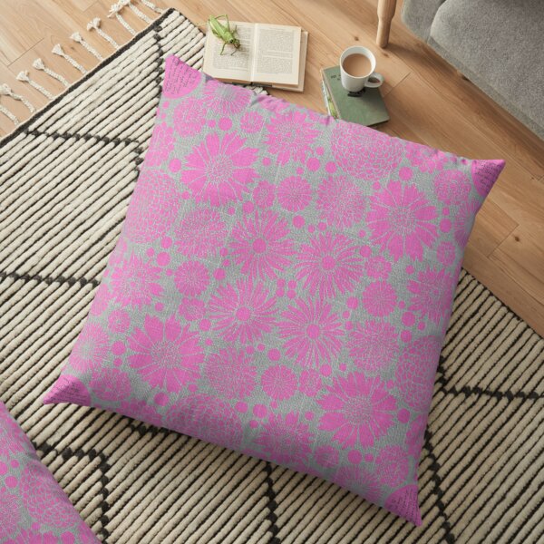 Cows, Crows and Prose_pnk Floor Pillow