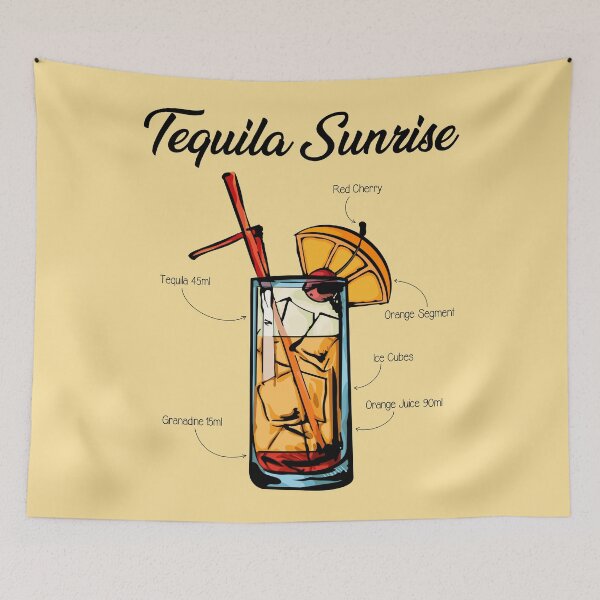 Item preview, Tequila Sunrise Recipe designed and sold by HuckleberryArts.