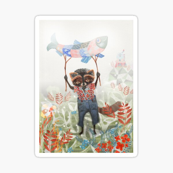 Mr Raccoon Sticker