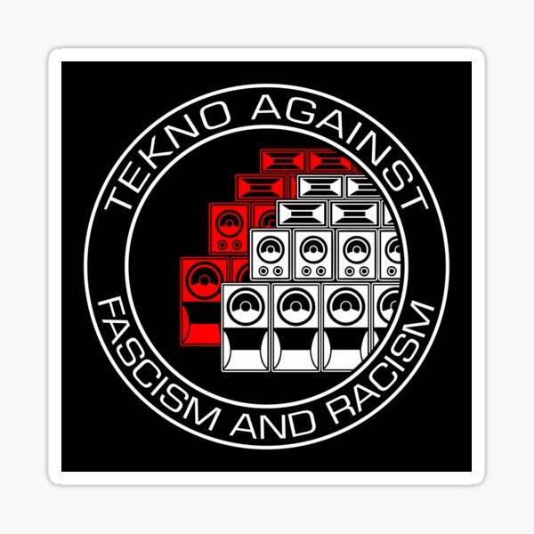 23NO000 - Tekno 23 tekno contre le fascisme et le racisme Sticker