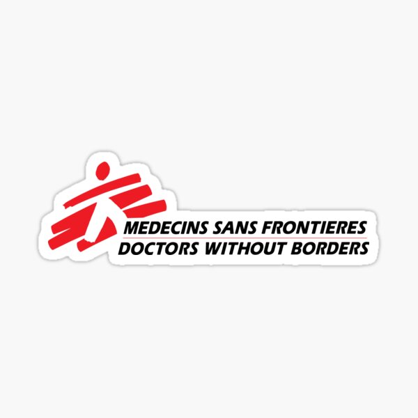 Outlined (Transparent) Doctors Without Borders Logo Sticker