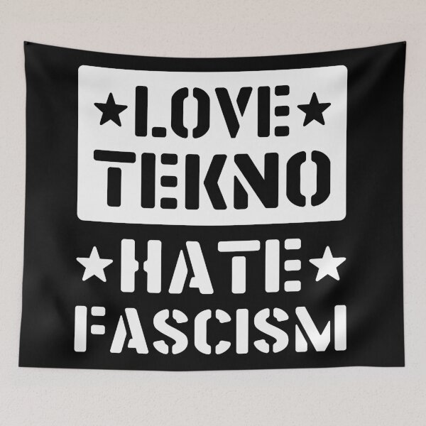 Item preview, 23NO006 - Tekno 23 love tekno hate fascism designed and sold by tekno23.
