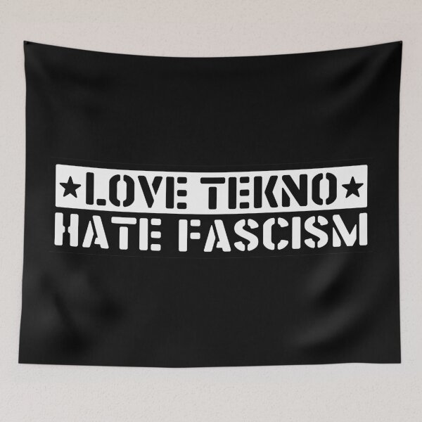 Item preview, 23NO007 - Tekno 23 love tekno hate fascism designed and sold by tekno23.