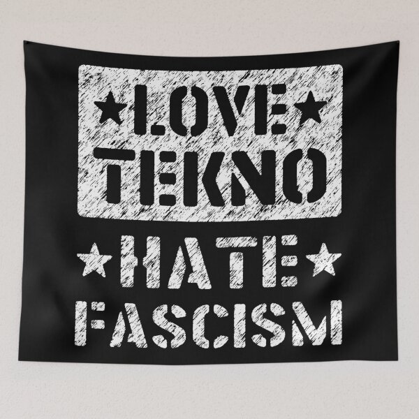 Item preview, 23NO008 - Tekno 23 love tekno hate fascism designed and sold by tekno23.