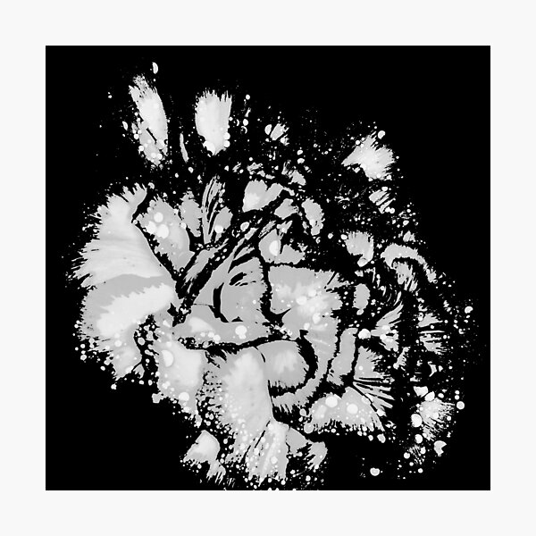 Item preview, Black And White Abstract Carnation designed and sold by Geophries.