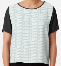 narrowboat pattern - no problem Chiffon Top