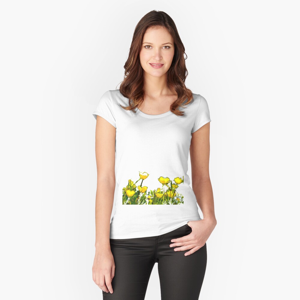 Item preview, Fitted Scoop T-Shirt designed and sold by bywhacky.