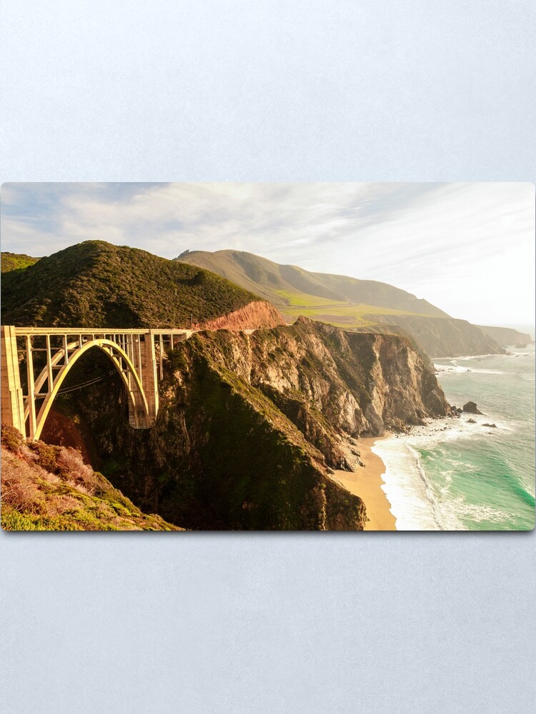 Alternate view of Bixby Bridge Big Sur California Pacific Coast Highway 0575 Metal Print