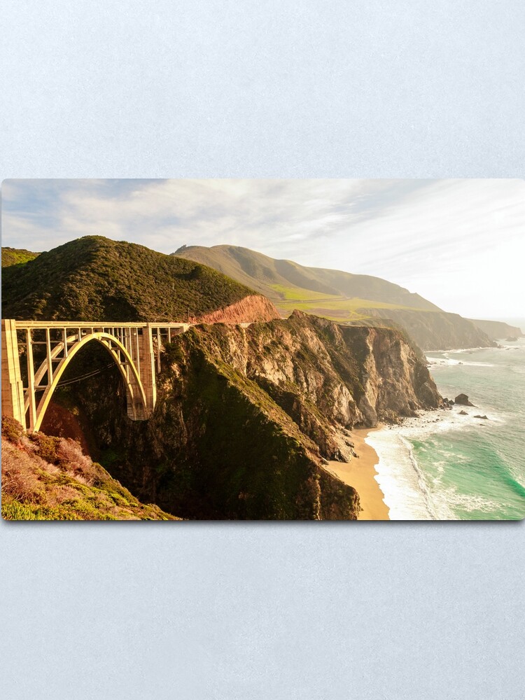 Alternate view of Bixby Bridge Big Sur California Pacific Coast Highway 0575 Metal Print