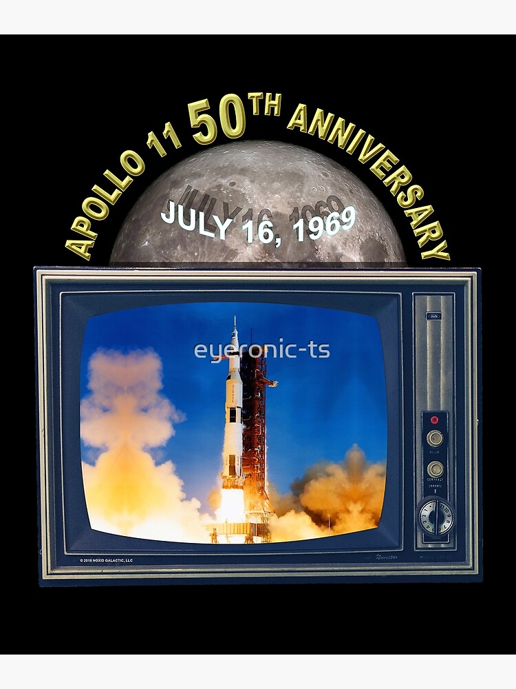 Discover Apollo 11 50th Anniversary of Launch TV Premium Matte Vertical Poster