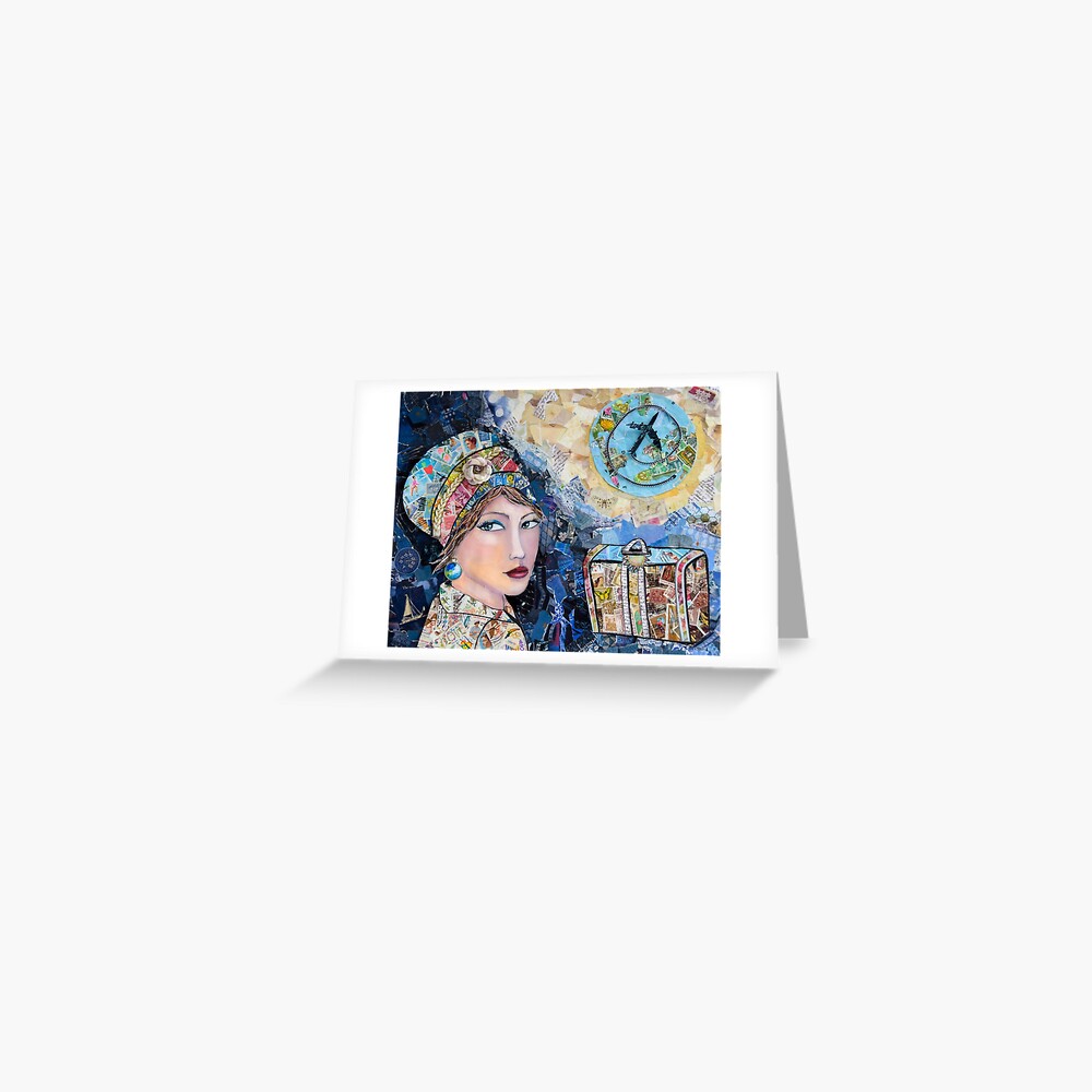Well-Traveled Woman Greeting Card
