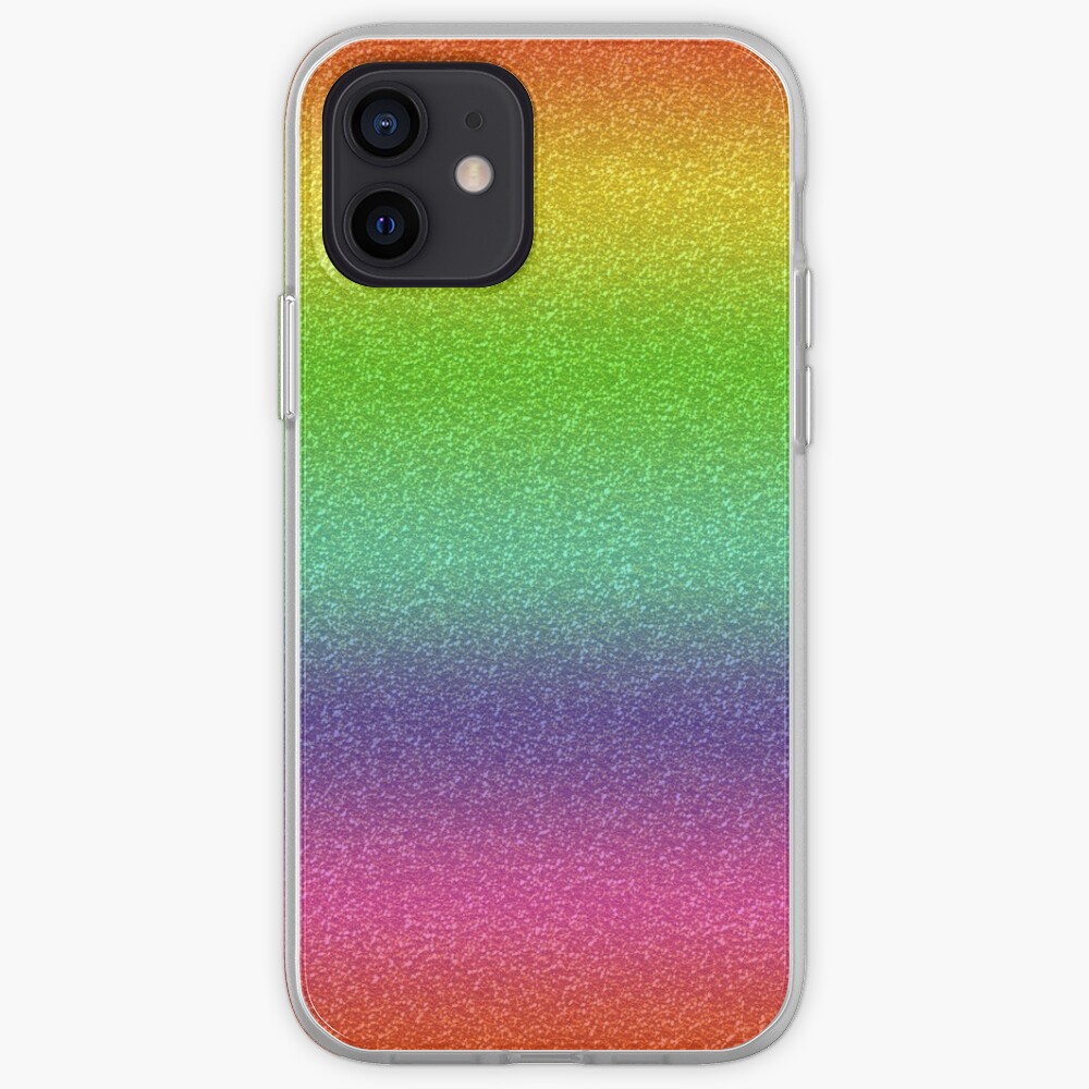 Rainbow Glitter Texture iPhone Case & Cover