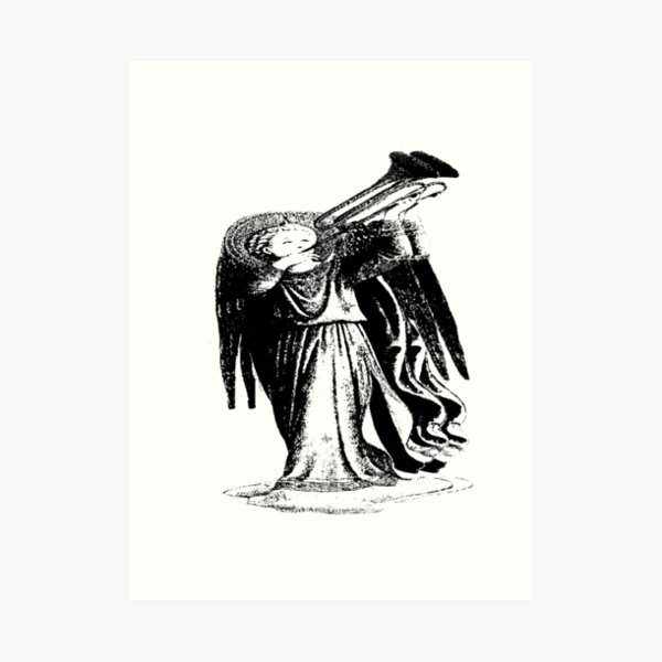 Angel with Trombone? Art Print