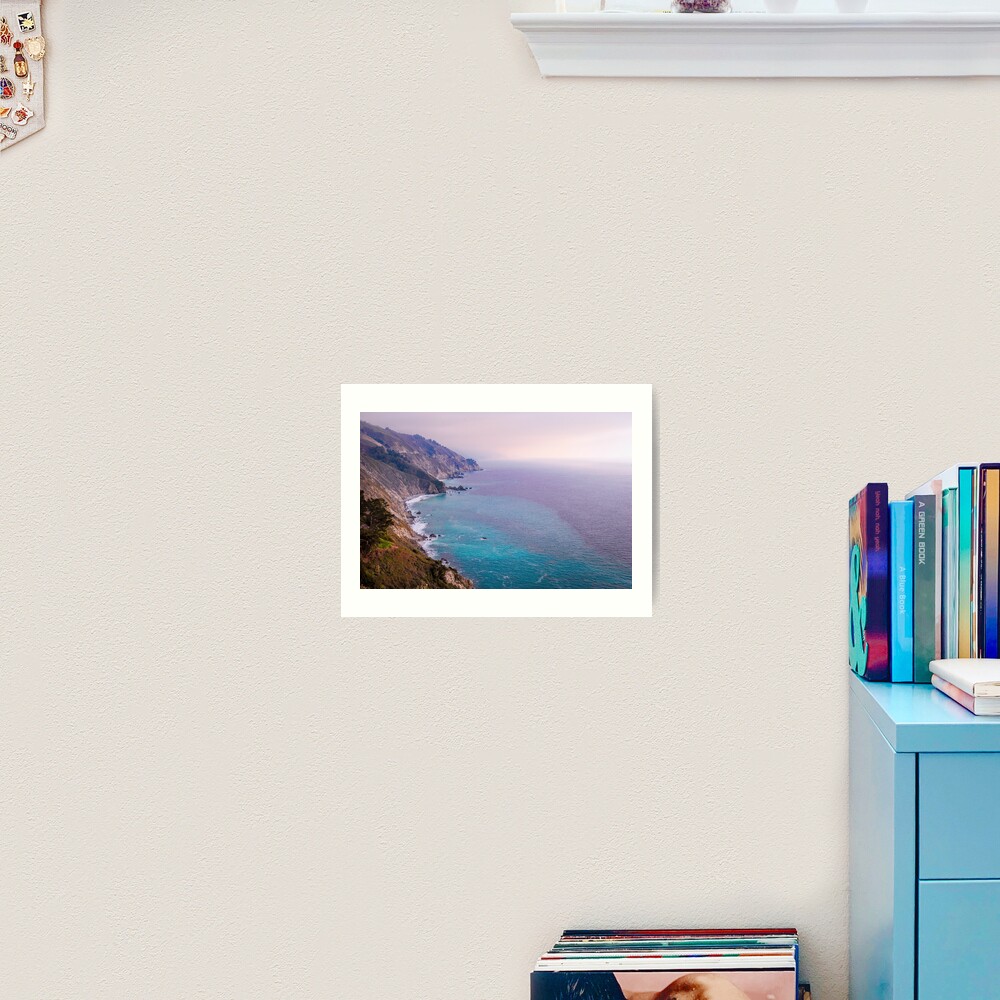 0743 California Pacific Coast Road Trip - Summer Vacation Landscape Scenic Art Art Print