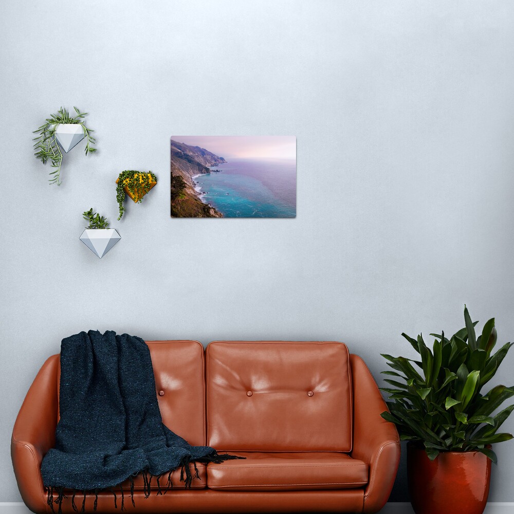 0743 California Pacific Coast Road Trip - Summer Vacation Landscape Scenic Art Metal Print