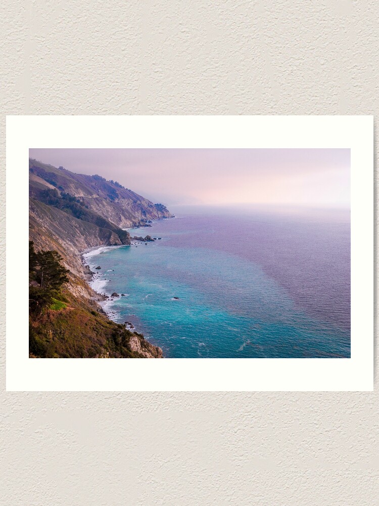 Alternate view of 0743 California Pacific Coast Road Trip - Summer Vacation Landscape Scenic Art Art Print