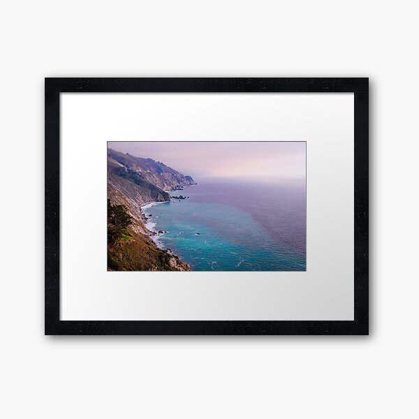 0743 California Pacific Coast Road Trip - Summer Vacation Landscape Scenic Art Framed Art Print