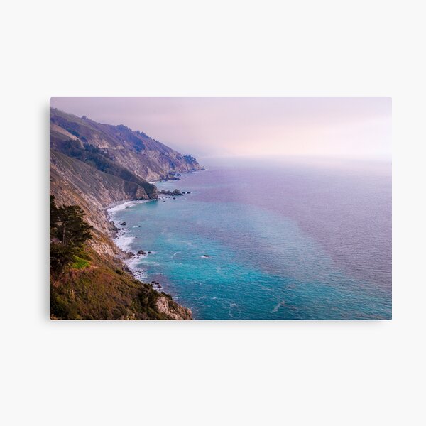 0743 California Pacific Coast Road Trip - Summer Vacation Landscape Scenic Art Metal Print
