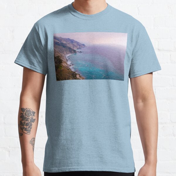 0743 California Pacific Coast Road Trip - Summer Vacation Landscape Scenic Art Classic T-Shirt
