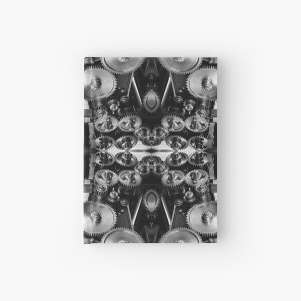#pattern #symmetry #monochrome #design people art dark symbol decoration Hardcover Journal