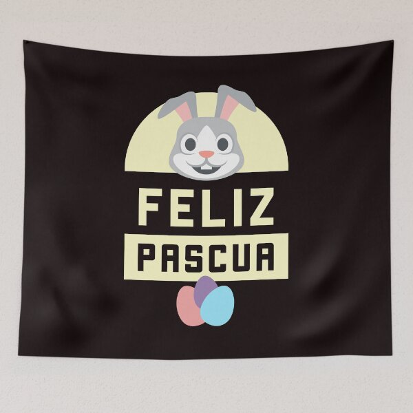 Item preview, Feliz Pascua Spanish Easter Bunny Eggs Holiday Design designed and sold by kimberlyjensen.