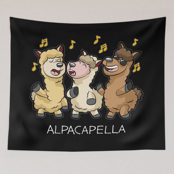 Item preview, ALPACAPELLA A cappella Alpaca Llama Singer Chorus designed and sold by Moonpie90.