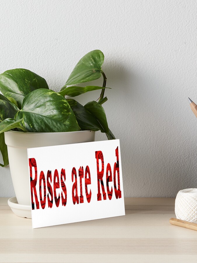 Thumbnail 1 of 2, Art Board Print, Roses are Red designed and sold by bywhacky.