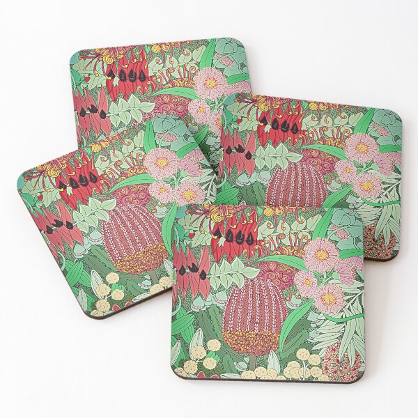 Item preview, Australian Natives Botanical Pattern designed and sold by Charlotte Weaver.