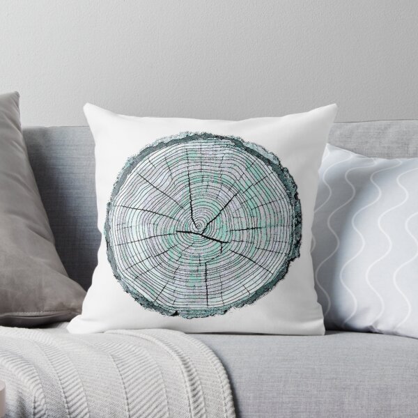 Log Ring Throw Pillow