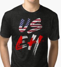 USEH Amerika Kanada Flagge lustige amerikanische Kanadier Vintage T-Shirt