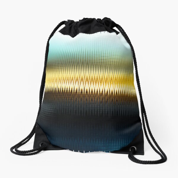 The Beach Abstract Drawstring Bag