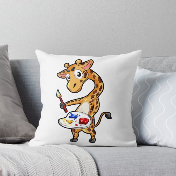 Item preview, Painting Giraffe oil Canvas finger paint brush designed and sold by Moonpie90.