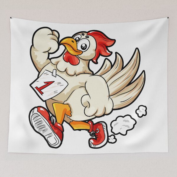 Item preview, Running Rooster Cock Chicken Marathon Runner Gift designed and sold by Moonpie90.