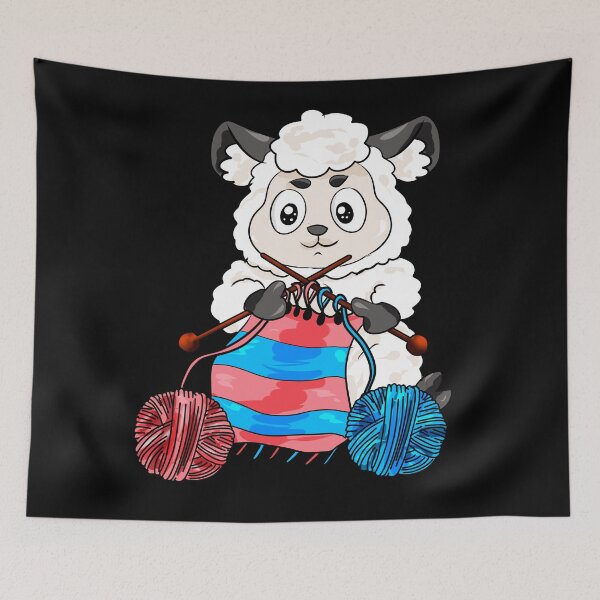 Item preview, Happy Sewing Sheep Wool Tailor Needle Comic Gift designed and sold by Moonpie90.
