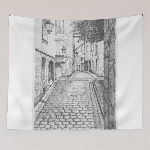 Artikelvorschau, Rue Limogéanne Périgueux Nouvelle Aquitaine Frankreich entworfen und verkauft von Dai Wynn Fine Art.