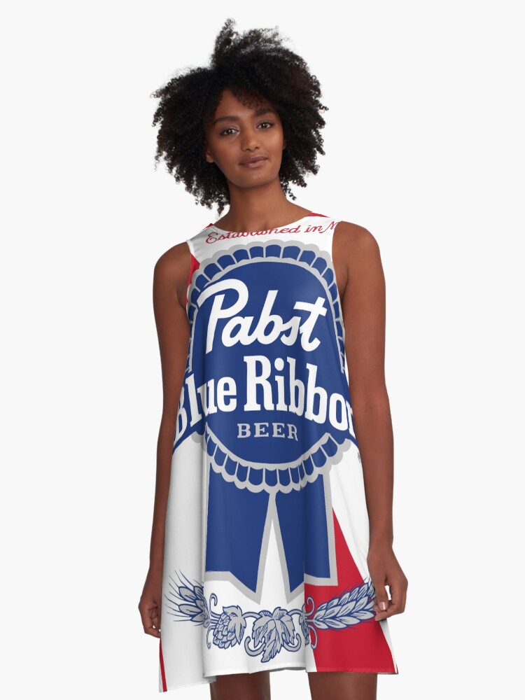 Pabst Blue Ribbon A Line Dress By Redgui1 Redbubble