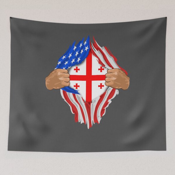 Item preview, Georgian Blood Inside Me Design | Georgia Flag Gift designed and sold by melsens.