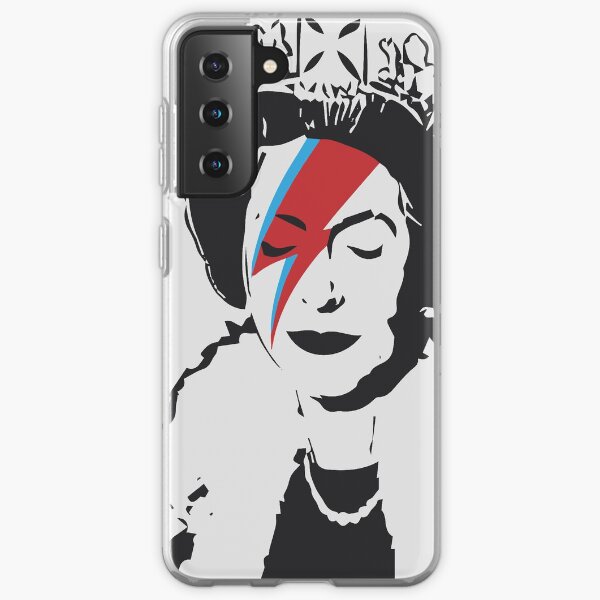 Queen Elizabeth As Ziggy, Banksy, Streetart Street Art, Stardust Grafitti, Artwork, Design For Men, Women, Kids Samsung Galaxy Soft Case