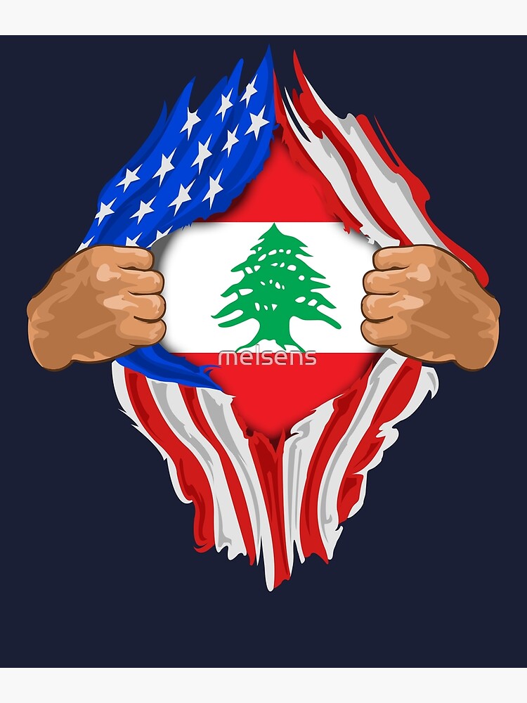 Lebanese Blood Inside Me T-Shirt | Lebanon Flag Gift Lebanese Blood Inside Me T-Shirt | Lebanon Flag Gift