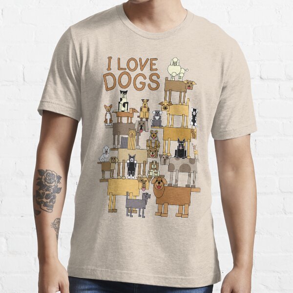 "I Love Dogs" Tshirt for Sale by Lisann Redbubble dog tshirts
