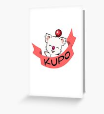 Moogle Final Fantasy Greeting Card