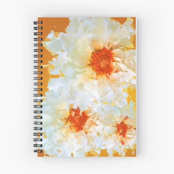 Item preview, Flowers White Orange Cubist designed and sold by miraminerva09.
