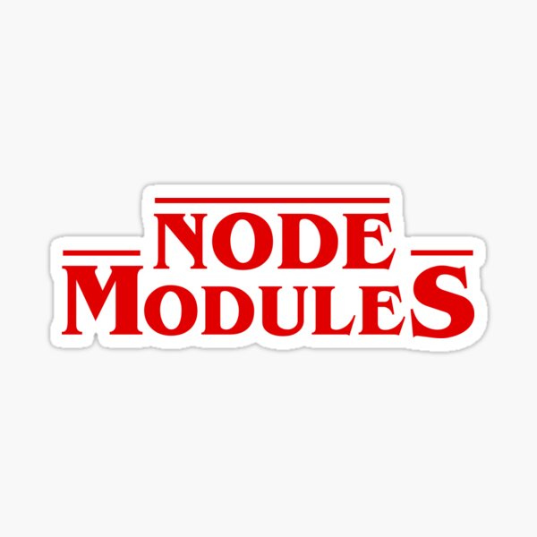 Node Modules - Stranger Things Sticker