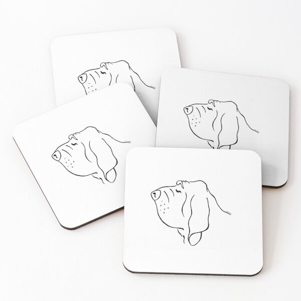 Item preview, Outline Silhouette Bloodhound designed and sold by LivHana.