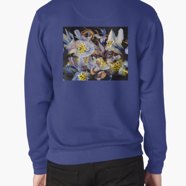 dominant indigo petals abstraction Pullover Sweatshirt