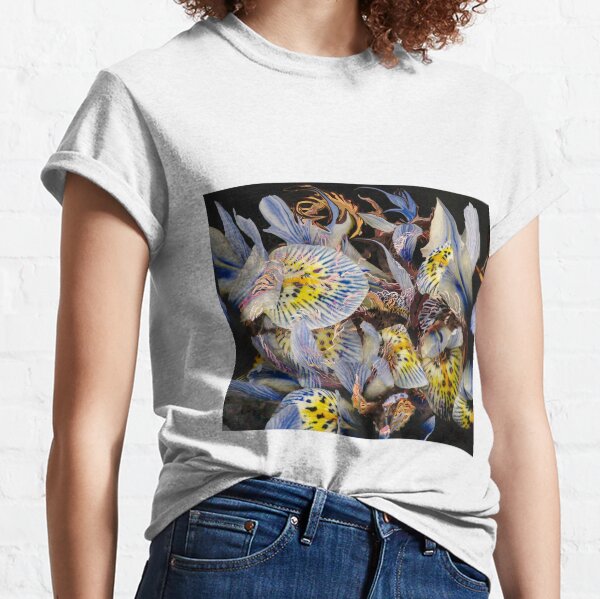 dominant indigo petals abstraction Classic T-Shirt