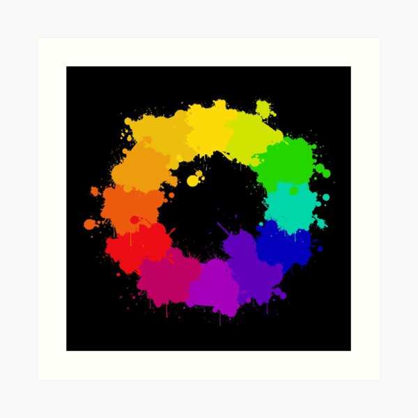 colour theory poster, colour theory wheel poster  Art Board Print for  Sale by KARTICK DUTTA